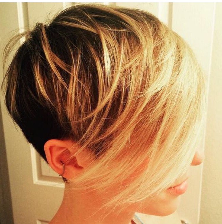 Long Bang. Pixie Blonde Hair Melt | Hair | Pinterest | Hair Melt In Pixie Bob Hairstyles With Golden Blonde Feathers (Photo 9 of 25)