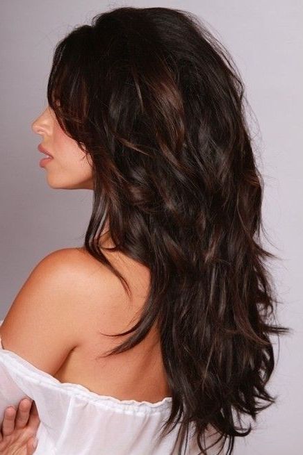 Long, Layered, Dark Warm Brown Hairstyles | Hair | Pinterest | Hair Throughout Long Feathered Espresso Brown Pixie Hairstyles (View 6 of 25)
