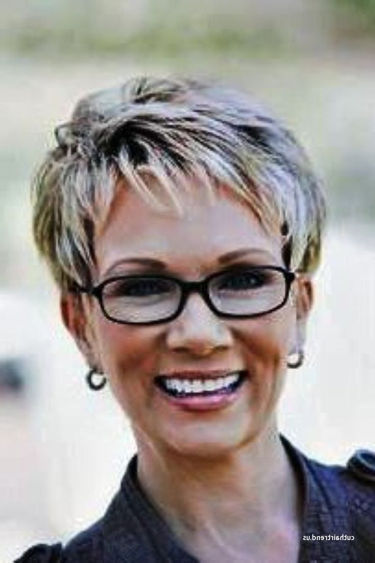 Lovely Short Hairstyles For Over 60 Years Old With Glasses For Short Hairstyles For Women With Glasses (Photo 5 of 25)