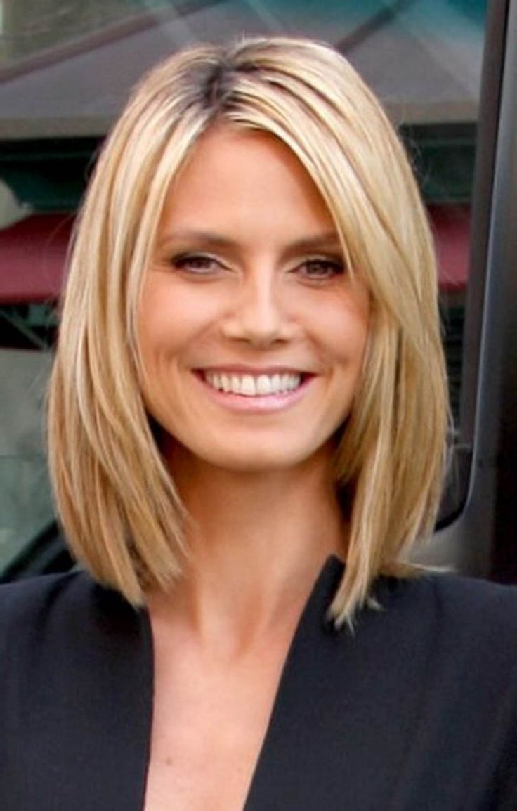 Medium Hairstyle : Shoulder Length Straight Hair No Layers With Long Intended For Short Medium Straight Hairstyles (Photo 8 of 25)