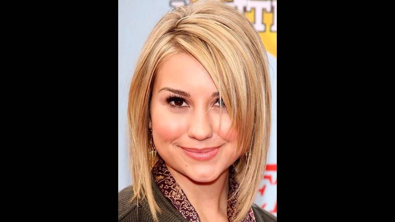 Medium Hairstyles For A Round Face – Youtube For Medium Short Hairstyles For Round Faces (View 15 of 25)