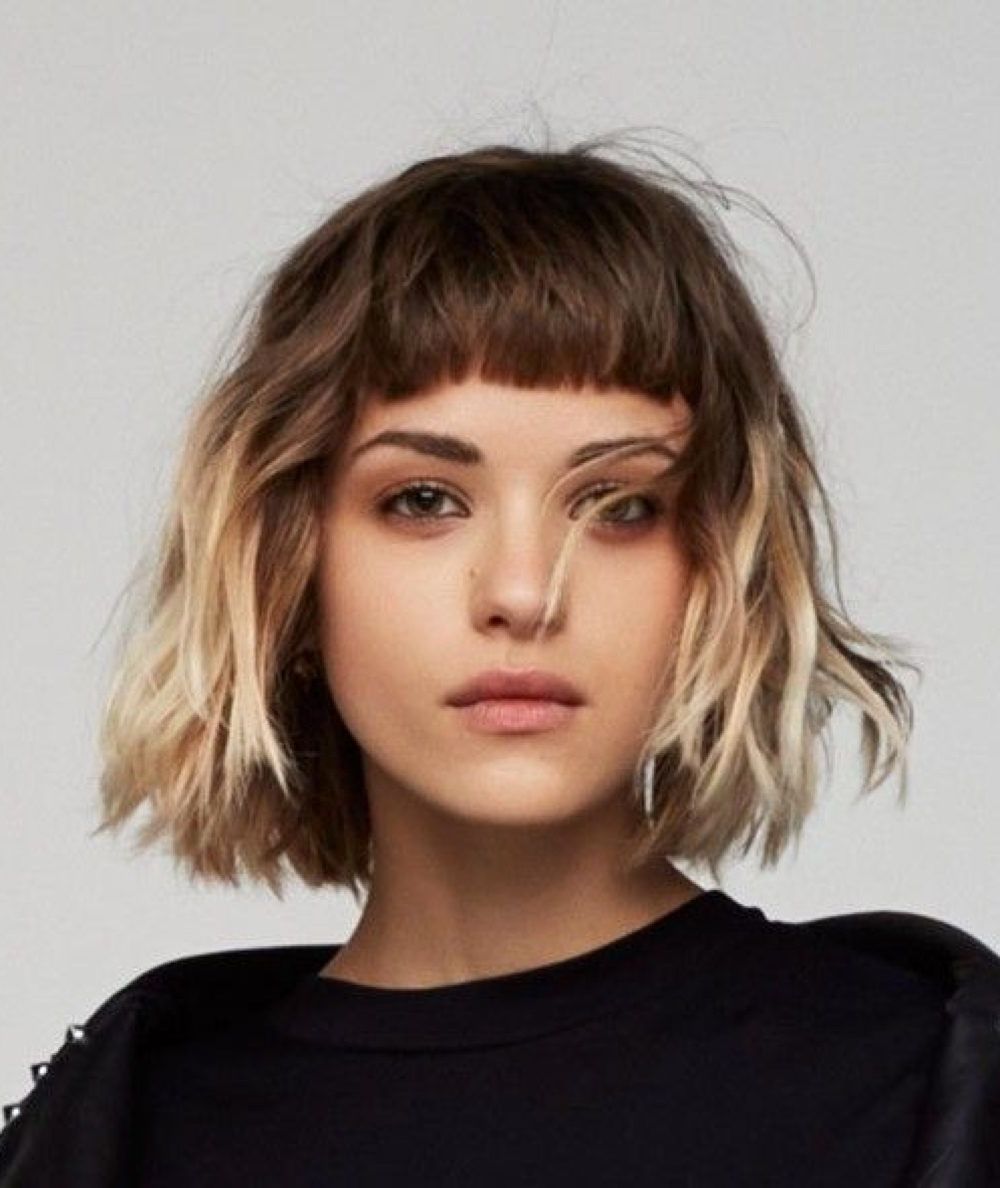 Medium Short Hairstyles With Bangs – Leymatson Throughout Short Haircuts With Full Bangs (Photo 14 of 25)