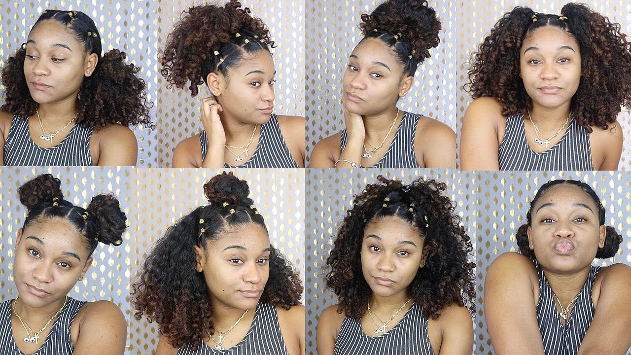 More Easy Hairstyles For Natural Curly Hair – Youtube With Regard To Naturally Curly Hairstyles (Photo 2 of 25)