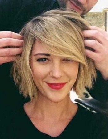Must See Bob Hairstyles With Side Bangs | Hair | Pinterest | Short With Rounded Bob Hairstyles With Side Bangs (Photo 2 of 25)