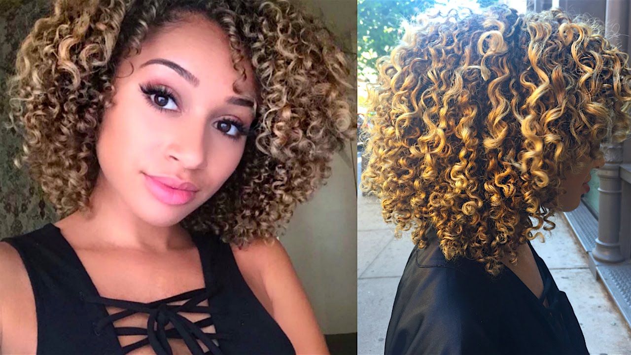 My Experience Going Blonde! Highlights On Curly Hair – Youtube Pertaining To Brown Curly Hairstyles With Highlights (View 5 of 25)
