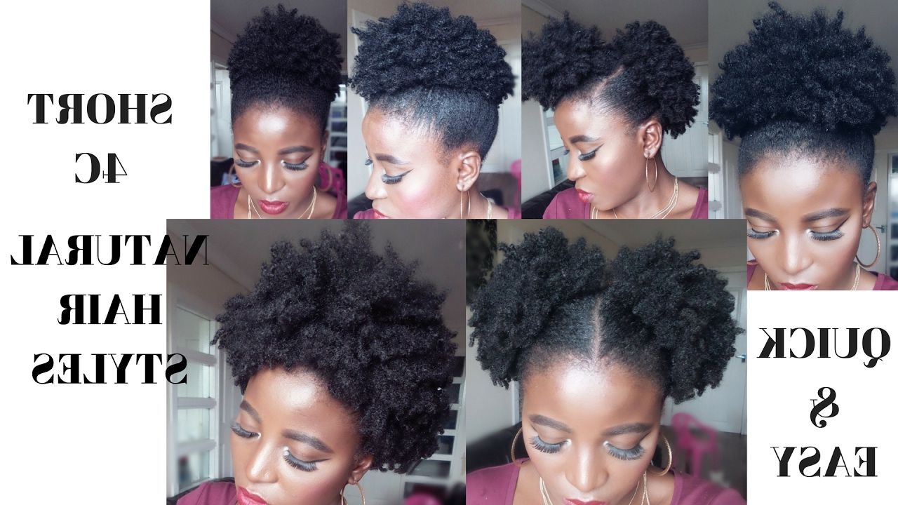 Natural Hairstyles For Short 4c Hair – Leymatson Inside 4c Short Hairstyles (View 2 of 25)