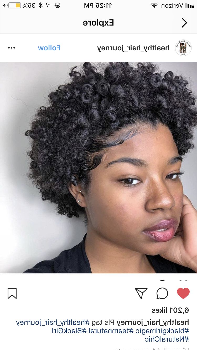 Naturalhair #curly #black #women #girl #magic #natural | Natural For Short Haircuts For Naturally Curly Black Hair (View 9 of 25)