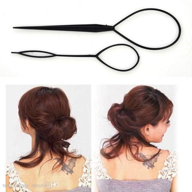 Online Cheap Magic Hair Pony Tail Maker Large Small Topsy Tail Topsy Throughout Topsy Tail Low Ponytails (View 9 of 25)