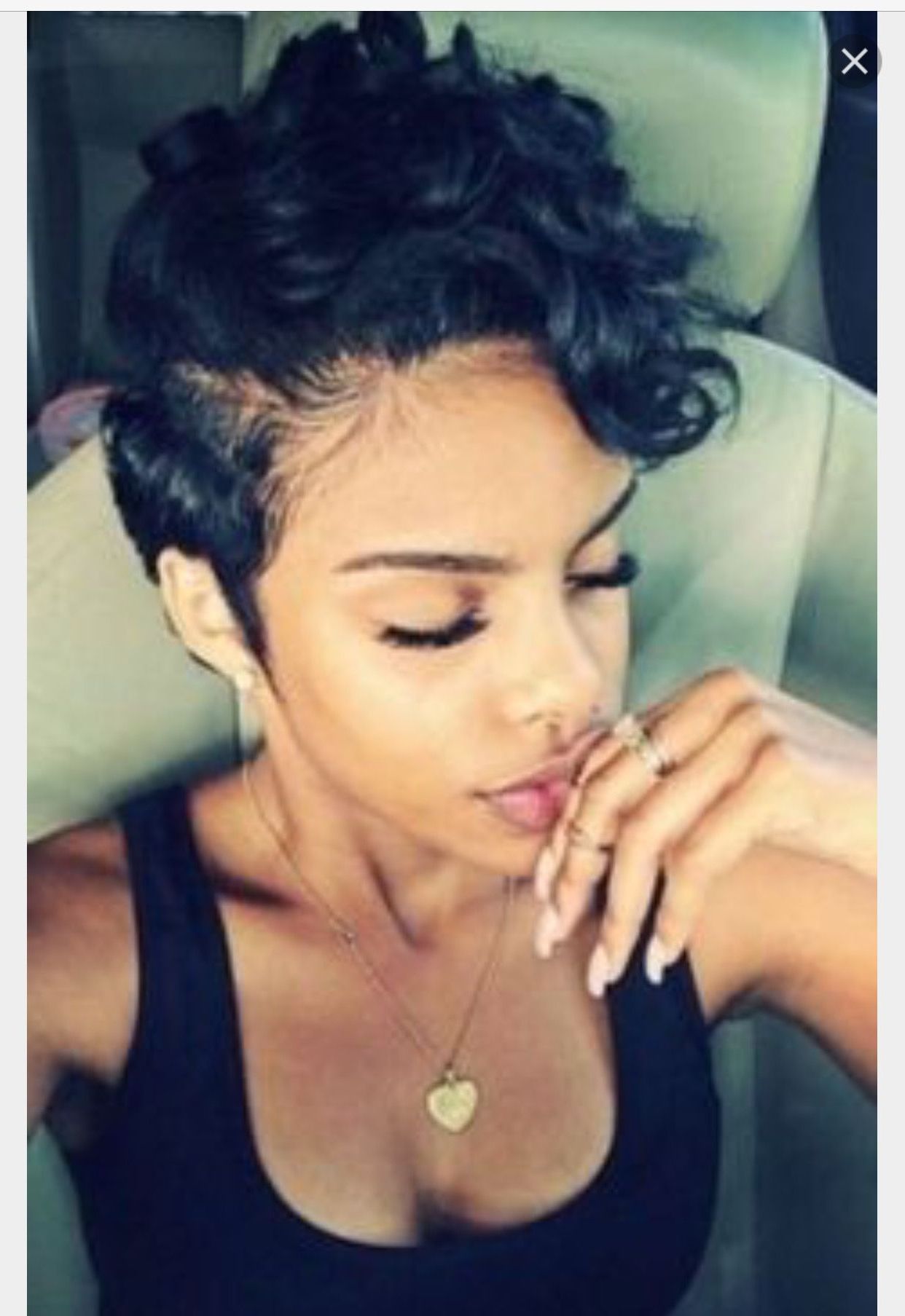 Pindamicka Mcclain On Hair Slayyyed | Pinterest In Sexy Short Haircuts For Black Women (View 25 of 25)