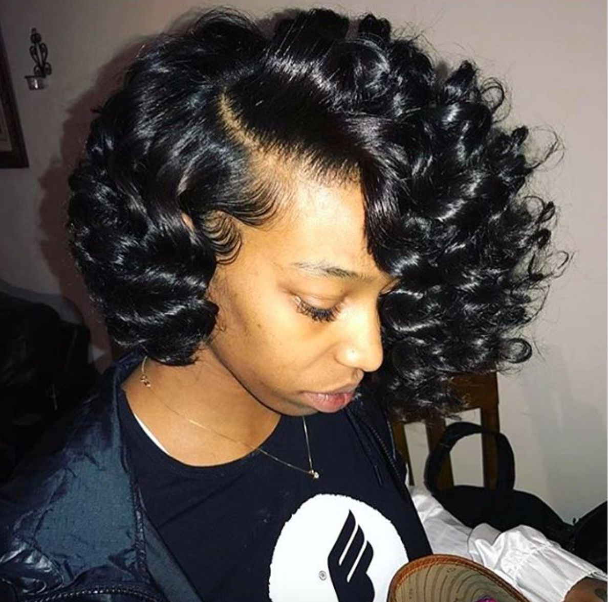 Pindayjah??? On Hair? In 2018 | Pinterest | Hair, Hair Regarding Bouncy Curly Black Bob Hairstyles (Photo 8 of 25)