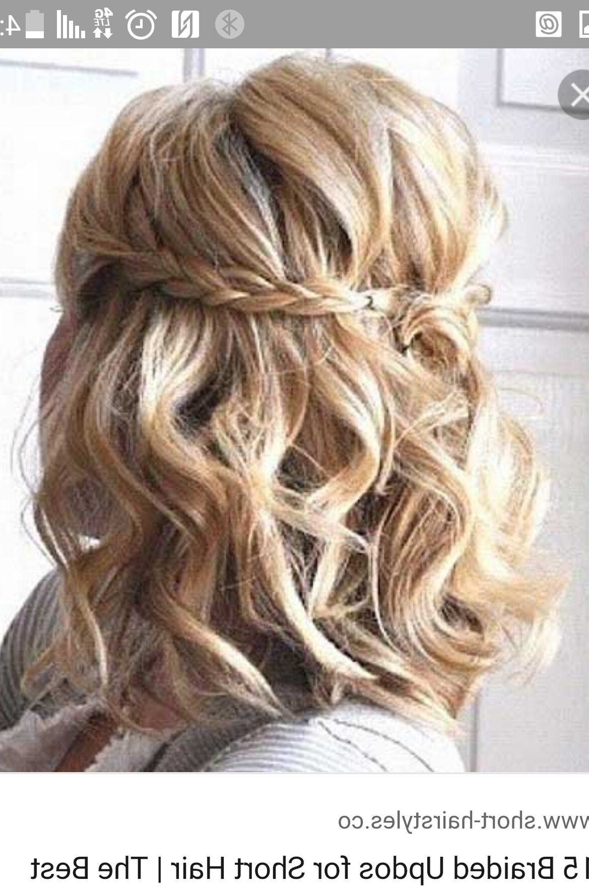 Pinjillian Gallogly On Hair | Pinterest | Hair Style, Bridesmaid With Regard To Homecoming Short Hairstyles (Photo 7 of 25)