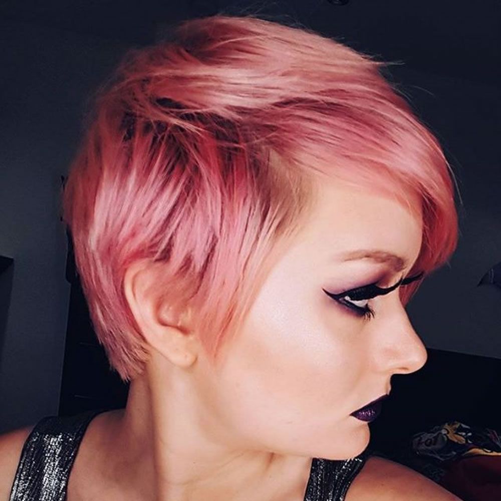 Pink Short Hair 2018 2019 – Hairstyles With Regard To Pink Short Hairstyles (View 25 of 25)