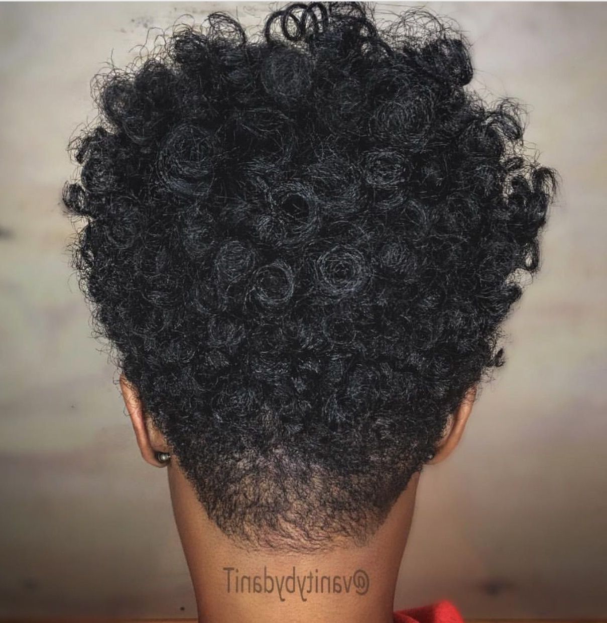 Pinobsessed Hair Oil On Black Hairstyles | Pinterest | Natural Throughout Curly Black Tapered Pixie Hairstyles (Photo 15 of 25)