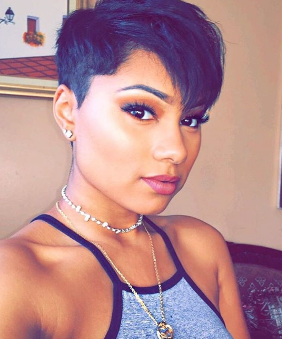Pinshanell L On I Love Short Cuts And Color In 2018 | Pinterest Intended For Short Haircuts For Black Hair (View 16 of 25)
