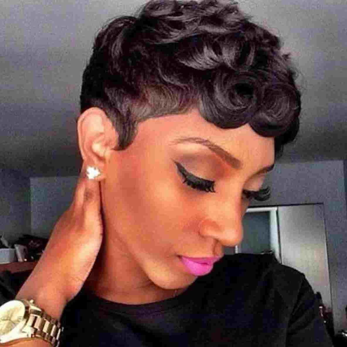 Pinterest Rhpinterestcom Medium Short Haircuts For Black Women With Pertaining To Short Haircuts For Black Women With Thick Hair (View 18 of 25)