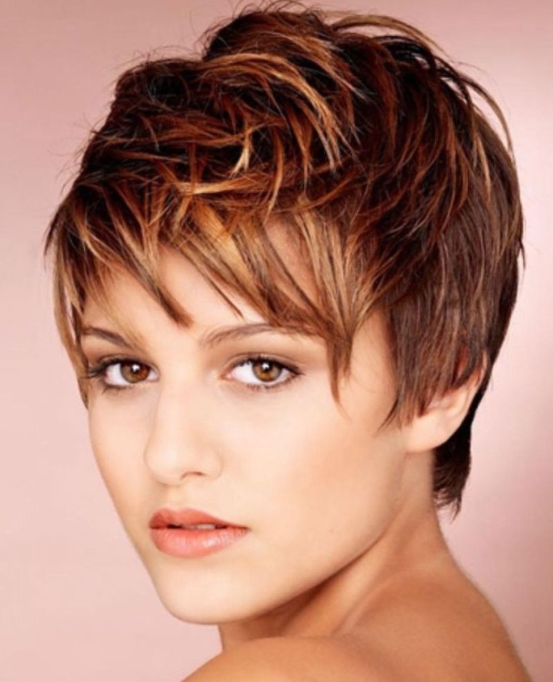 Pixie Cuts: 13 Hottest Pixie Hairstyles And Haircuts For Women With Curly Golden Brown Pixie Hairstyles (Photo 22 of 25)