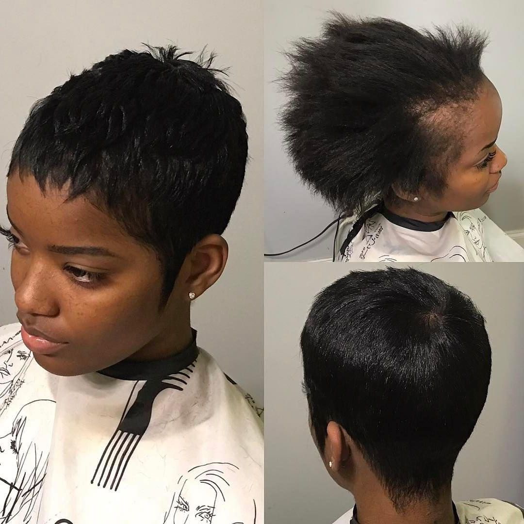 Precision Cut & Style @hairbyuno #voiceofhair Voiceofhair In Short Haircuts For Black Women With Fine Hair (View 13 of 25)