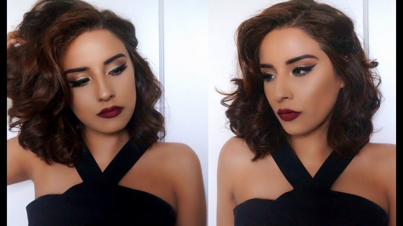 Prom Makeup + Hair Tutorial // Classic Hollywood Glam // + Short Within Short Hairstyles For Prom (View 16 of 25)