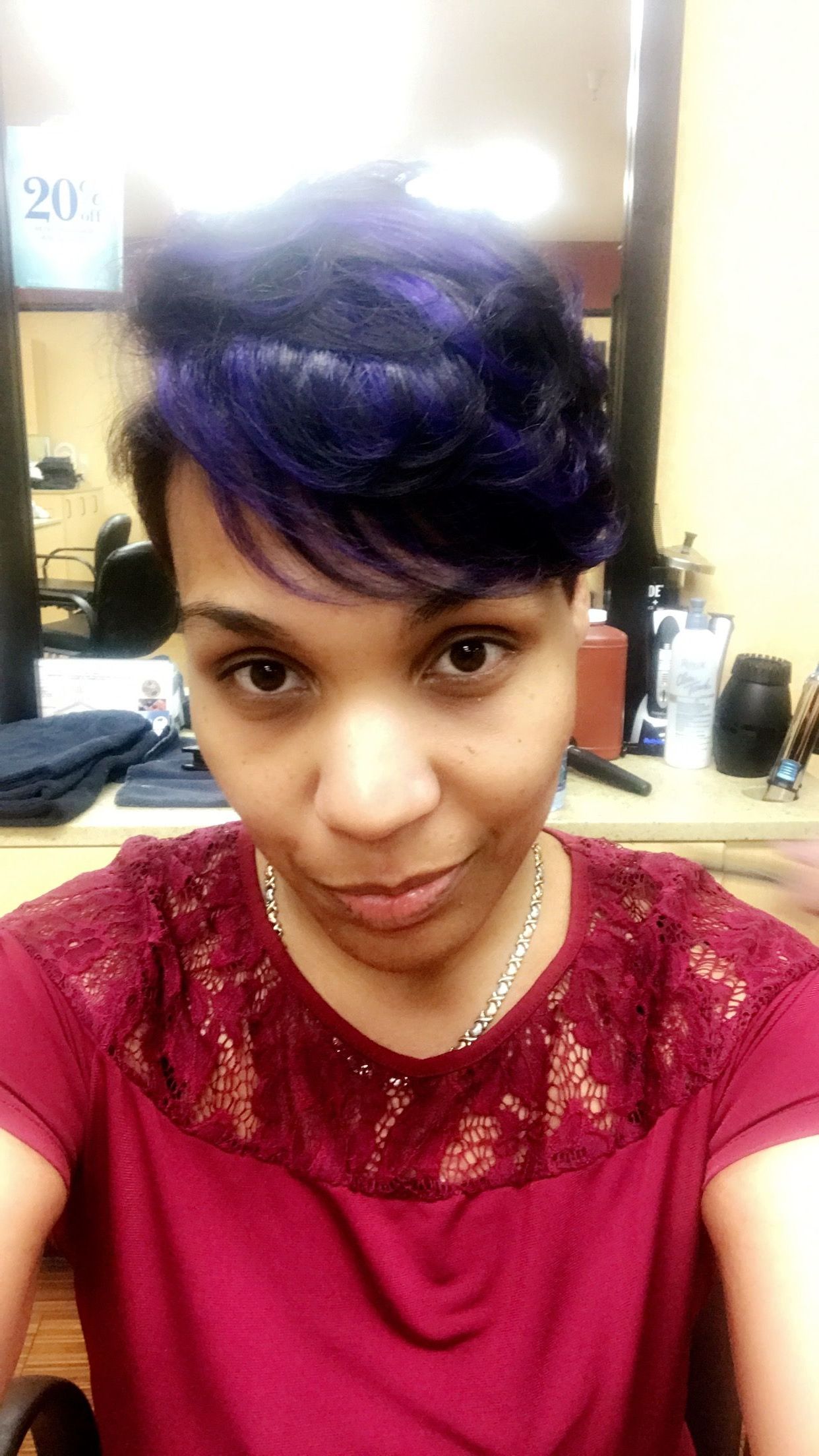 Purple Pixie Cut..ethnic Hair, Short Hair. | Pixie Cuts In 2018 Within Short Haircuts For Ethnic Hair (Photo 25 of 25)