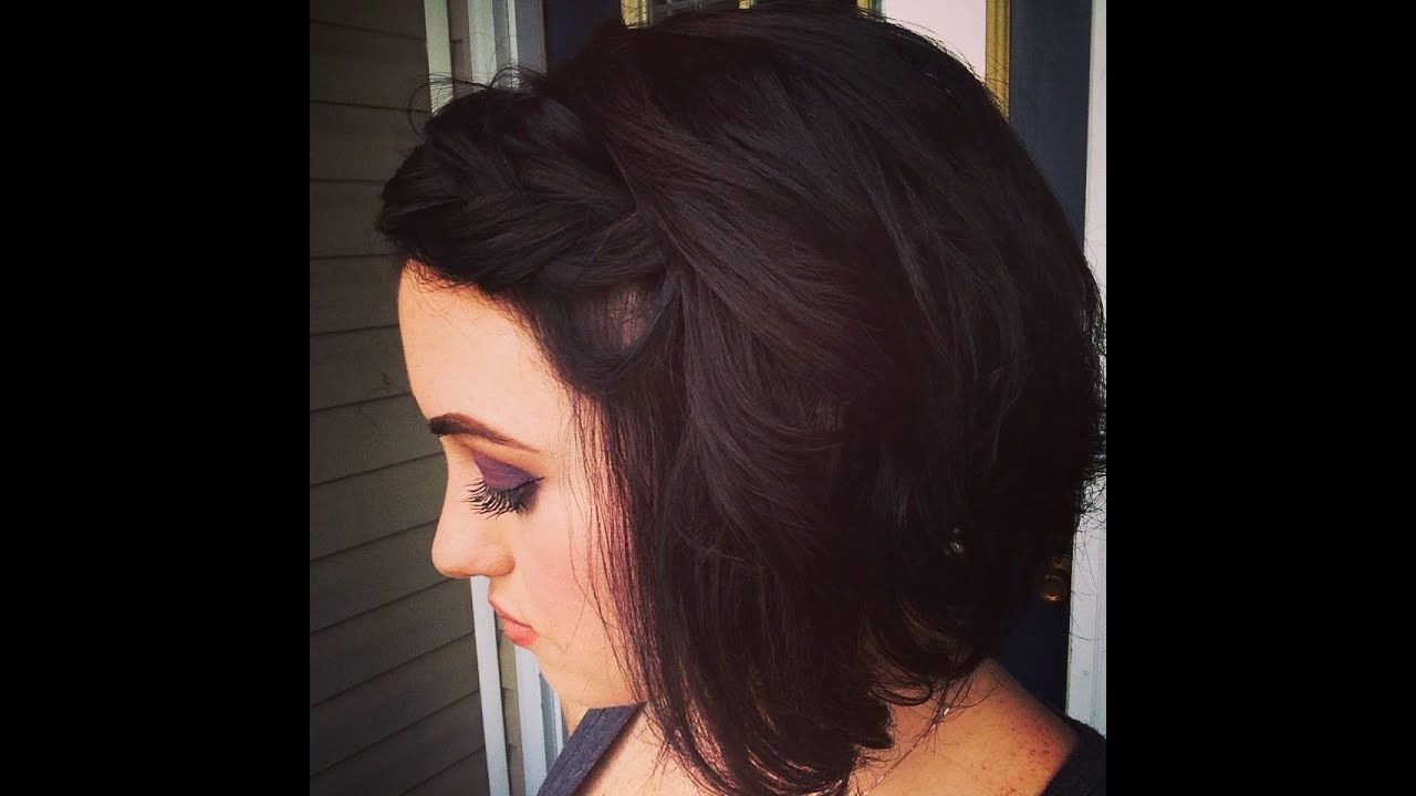 Quick Cute Style For Short Hair, Messy Braided Hairband With Curls For Short Messy Curly Hairstyles (View 14 of 25)