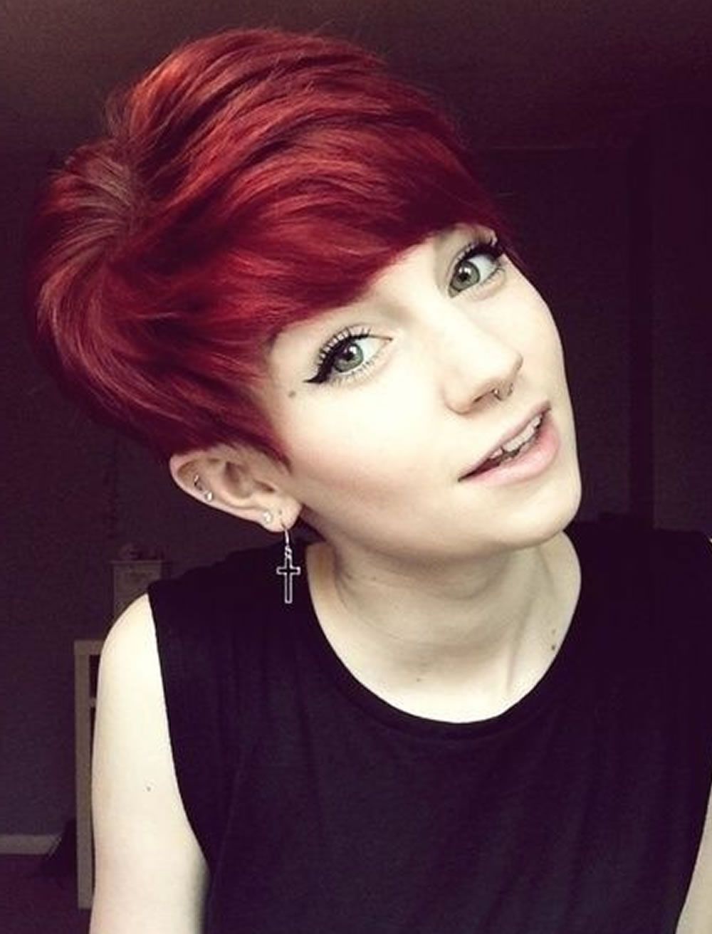Red Hair Color 2018 Pixie Short Hairstyles – Hairstyles For Short Haircuts With Red Color (Photo 3 of 25)