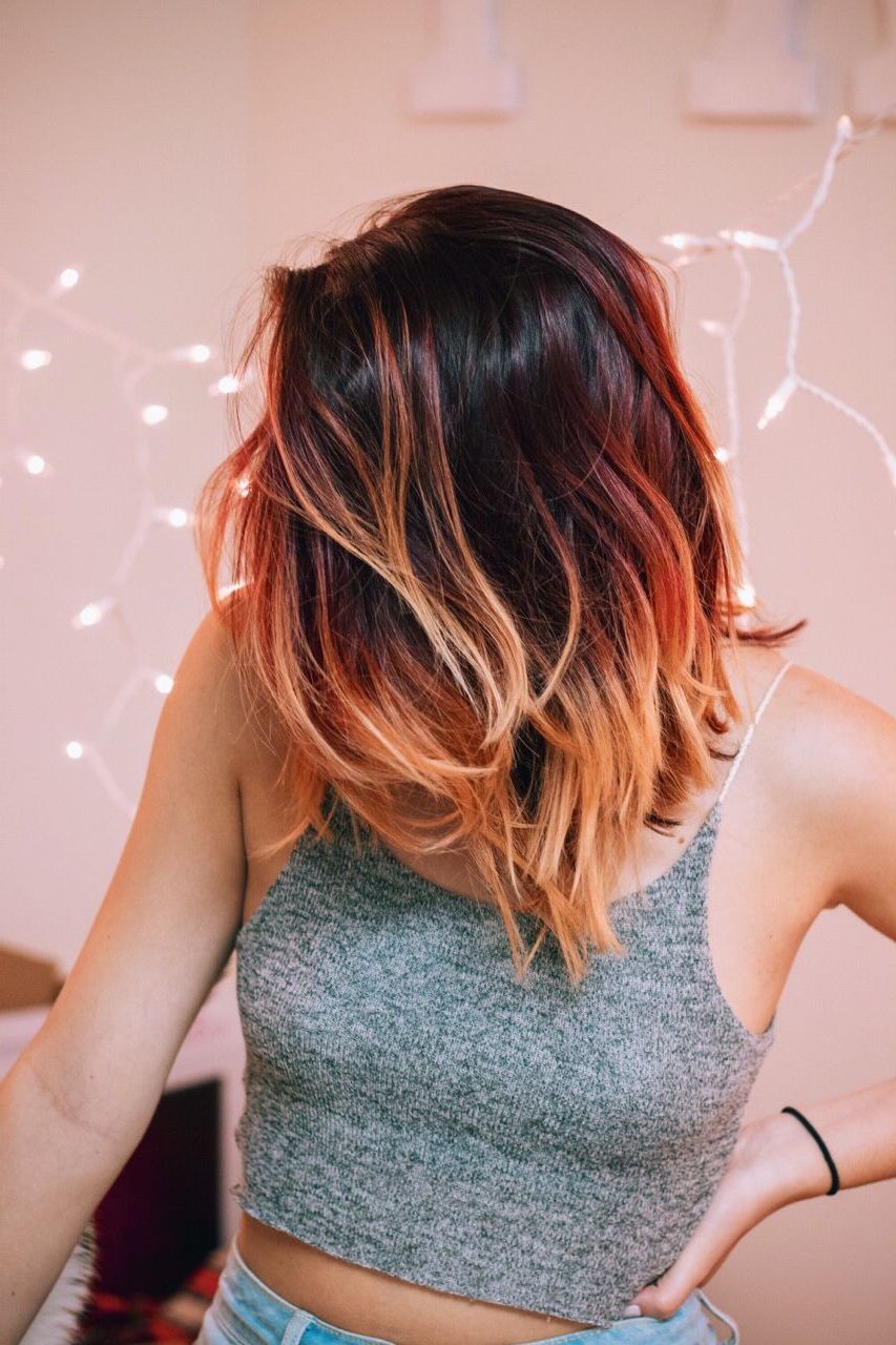 Red Ombre | Short Hair | Cos Fun! In 2018 | Pinterest | Hair, Ombre For Short Haircuts With Red Color (Photo 12 of 25)