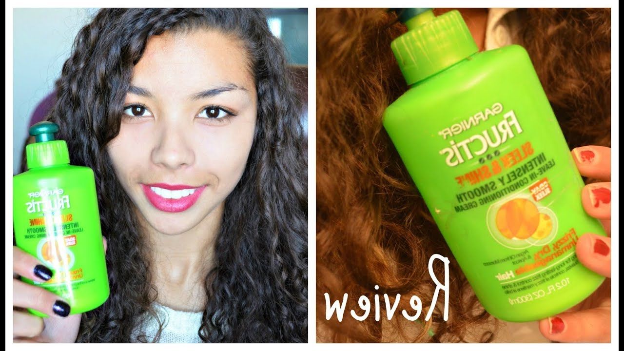 Review: Garnier Fructis Sleek And Shine Leave In Conditioner – Youtube With Regard To Curly Hairstyles With Shine (Photo 4 of 25)