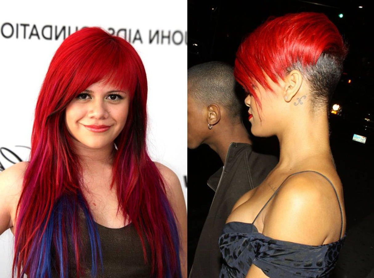 Rihanna Short Hair Red – Haircut Hairstyles And Wedding Ideas Intended For Bright Red Short Hairstyles (Photo 25 of 25)