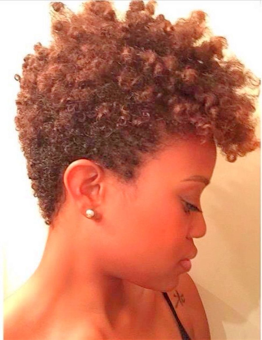 Rod Set Natural Black Tapered Cut Hair – Google Search | Tapered Throughout Black Women Natural Short Haircuts (Photo 12 of 25)