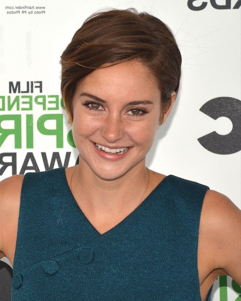 Shailene Woodley With Her Hair In A Low Maintenance And Wearable Pixie For No Maintenance Short Haircuts (View 11 of 25)