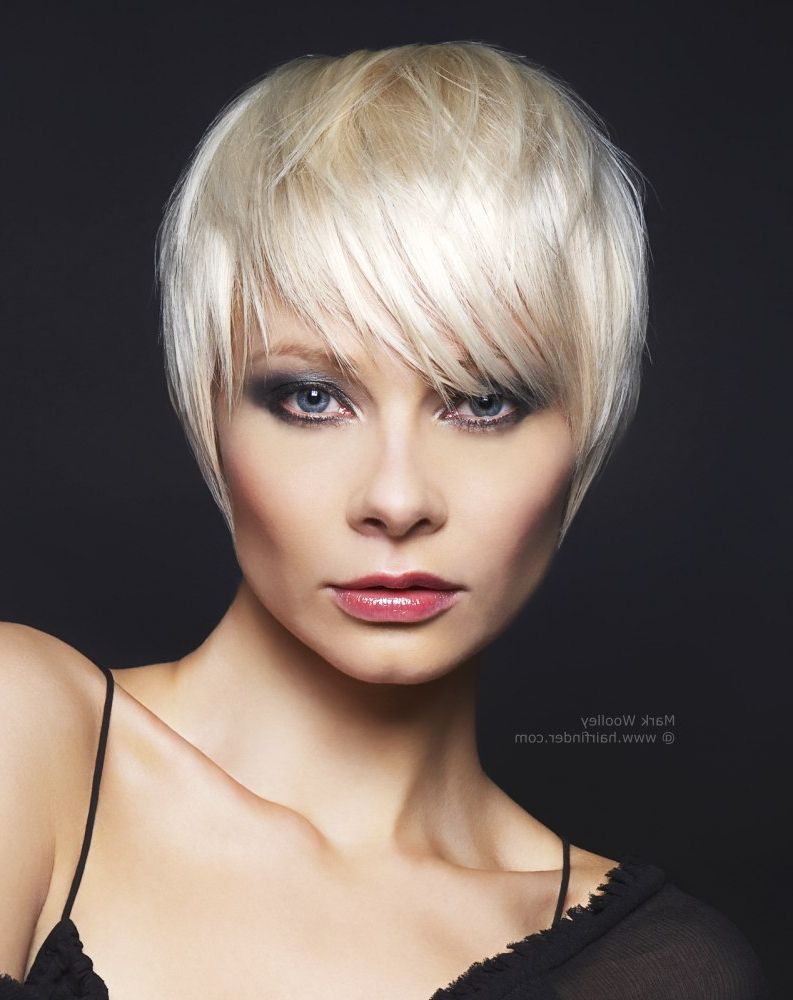 Short Blonde Hairstyle That Fits The Shape Of The Head | Point Cut Tips With Short Blonde Styles (Photo 24 of 25)