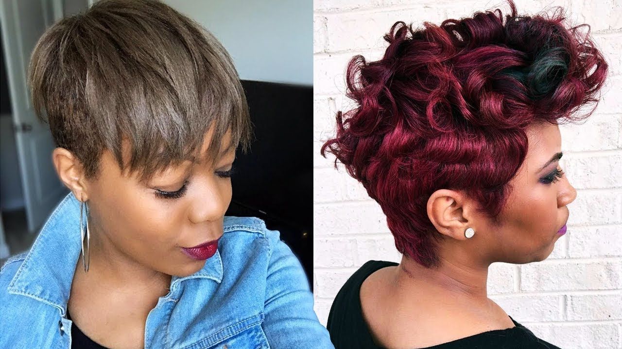 Short Hair Haircuts & Short Hair Color Ideas For Black Women Regarding Short Hairstyles With Color For Black Women (View 13 of 25)