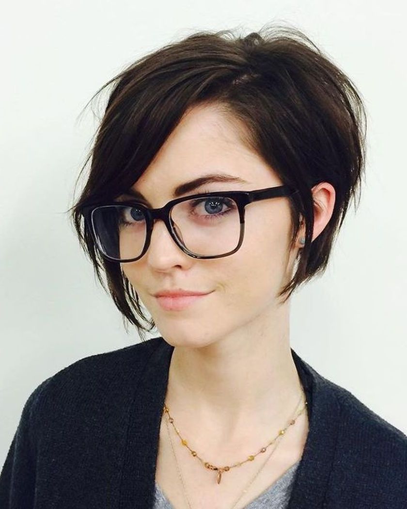 Short Hair Pixie Cut Hairstyle With Glasses Ideas 65 | Hair In 2018 Intended For Short Hairstyles For Women With Glasses (Photo 2 of 25)