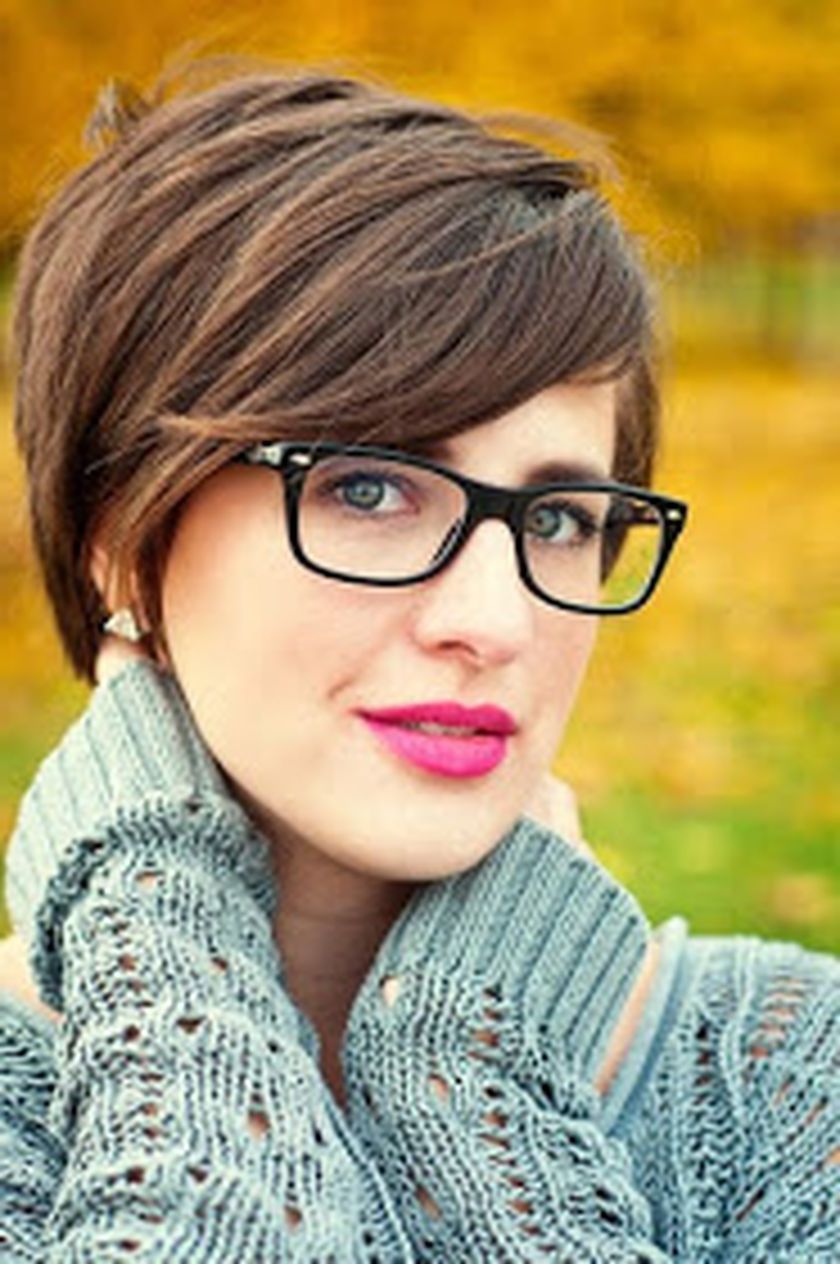Short Hair Pixie Cut Hairstyle With Glasses Ideas 85 | Hair Inside Short Haircuts For Glasses (Photo 3 of 25)