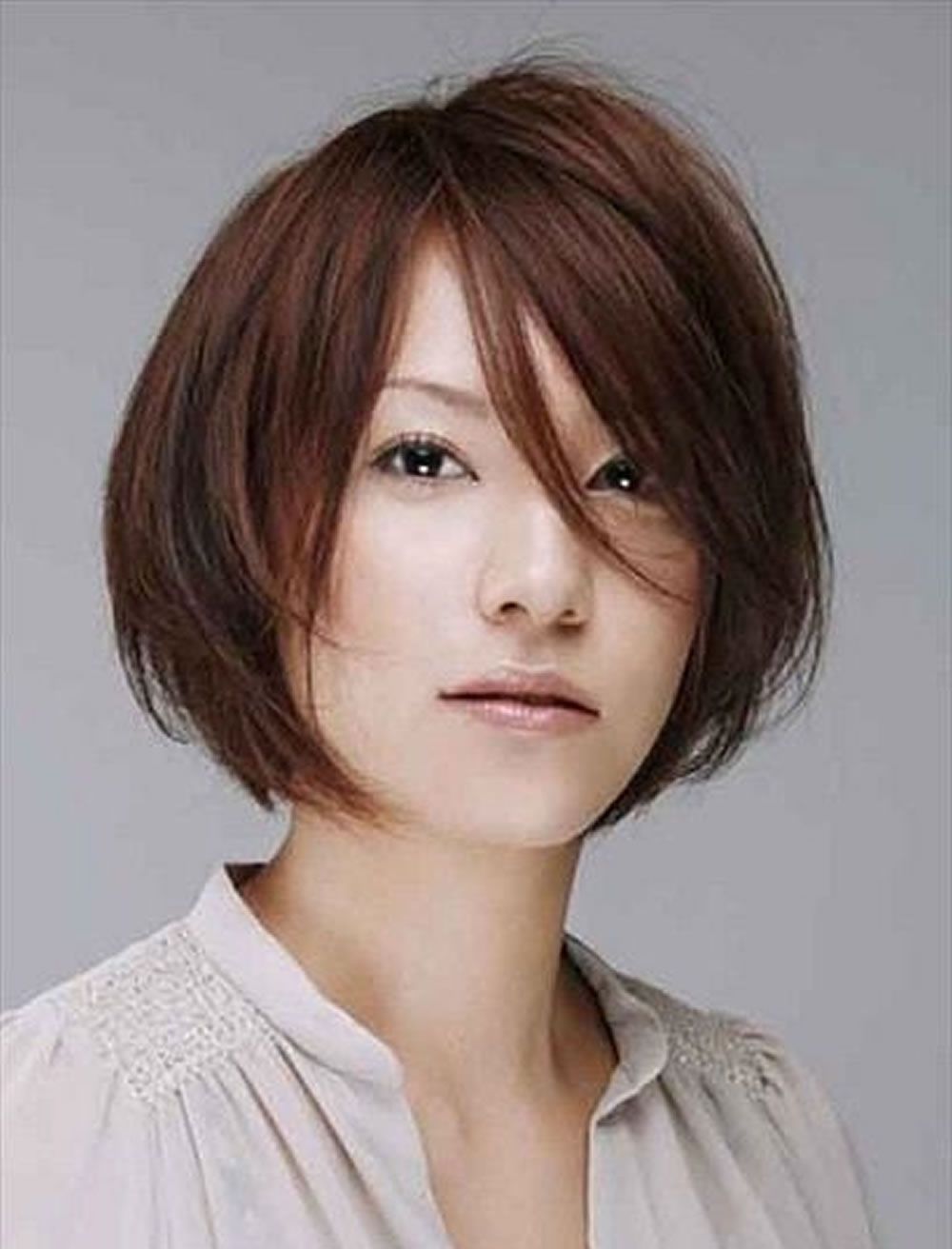 Short Haircut For Square Face Korean – Wavy Haircut Inside Short Haircuts For Asian Girl (View 24 of 25)