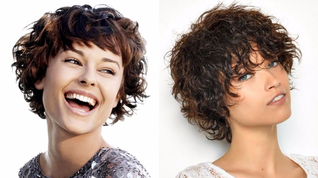 Short Haircuts Curly Hair Women Hairstyles 2018 – Youtube Within Short Haircuts With Curly Hair (Photo 2 of 25)