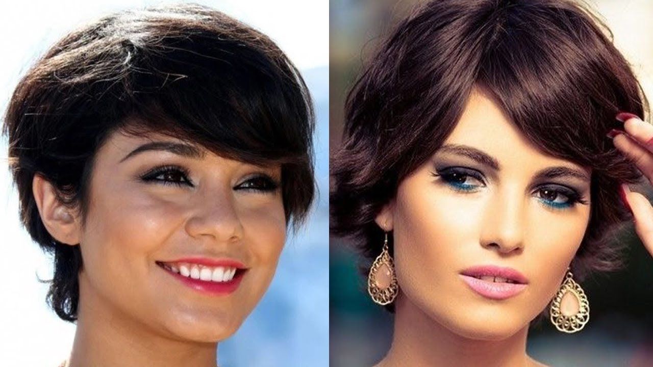 Short Haircuts For Women With Round Faces 2018 – Youtube In Edgy Short Haircuts For Round Faces (Photo 13 of 25)