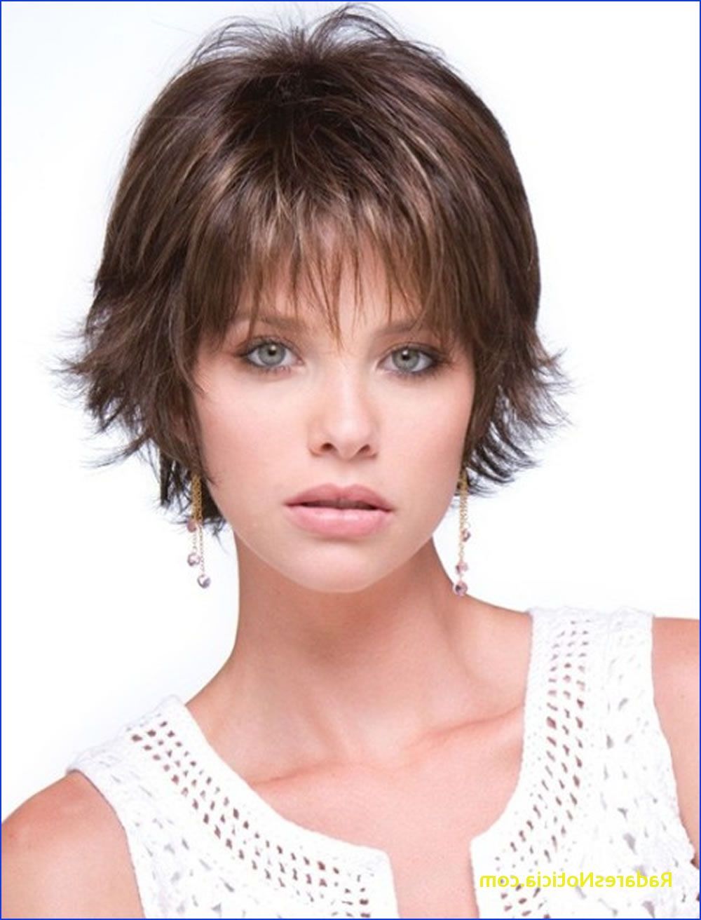 Short Hairstyles For Round Faces Short Haircuts For Round Face Thin Pertaining To Short Hairstyles With Bangs And Layers For Round Faces (Photo 21 of 25)