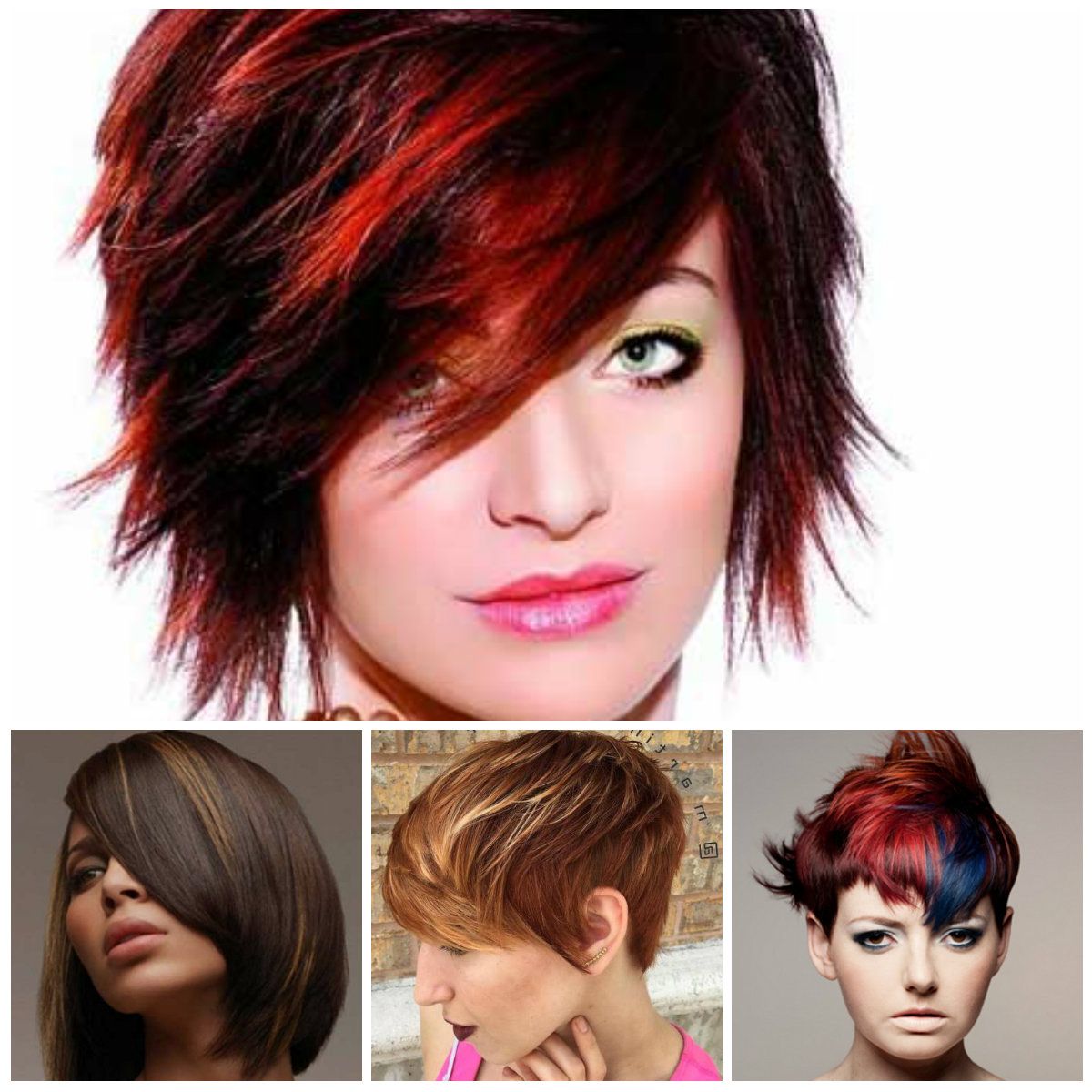 Short Hairstyles With Trendy Highlights 2018 – Best Hairstyle Models In Short Hairstyles With Red Highlights (Photo 16 of 25)