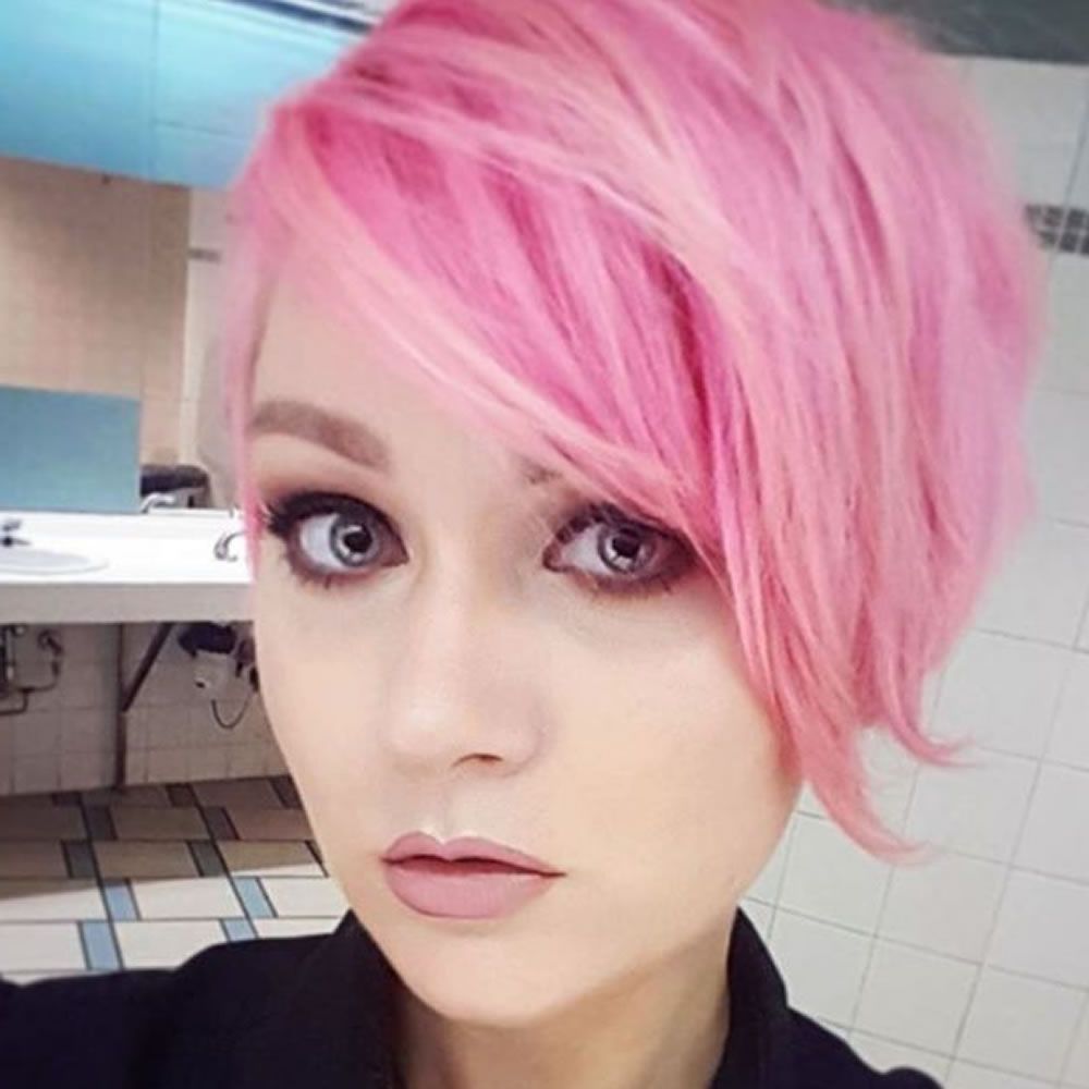Short Pink Hair Color Style 2018 2019 – Hairstyles Regarding Pink Short Hairstyles (Photo 7 of 25)