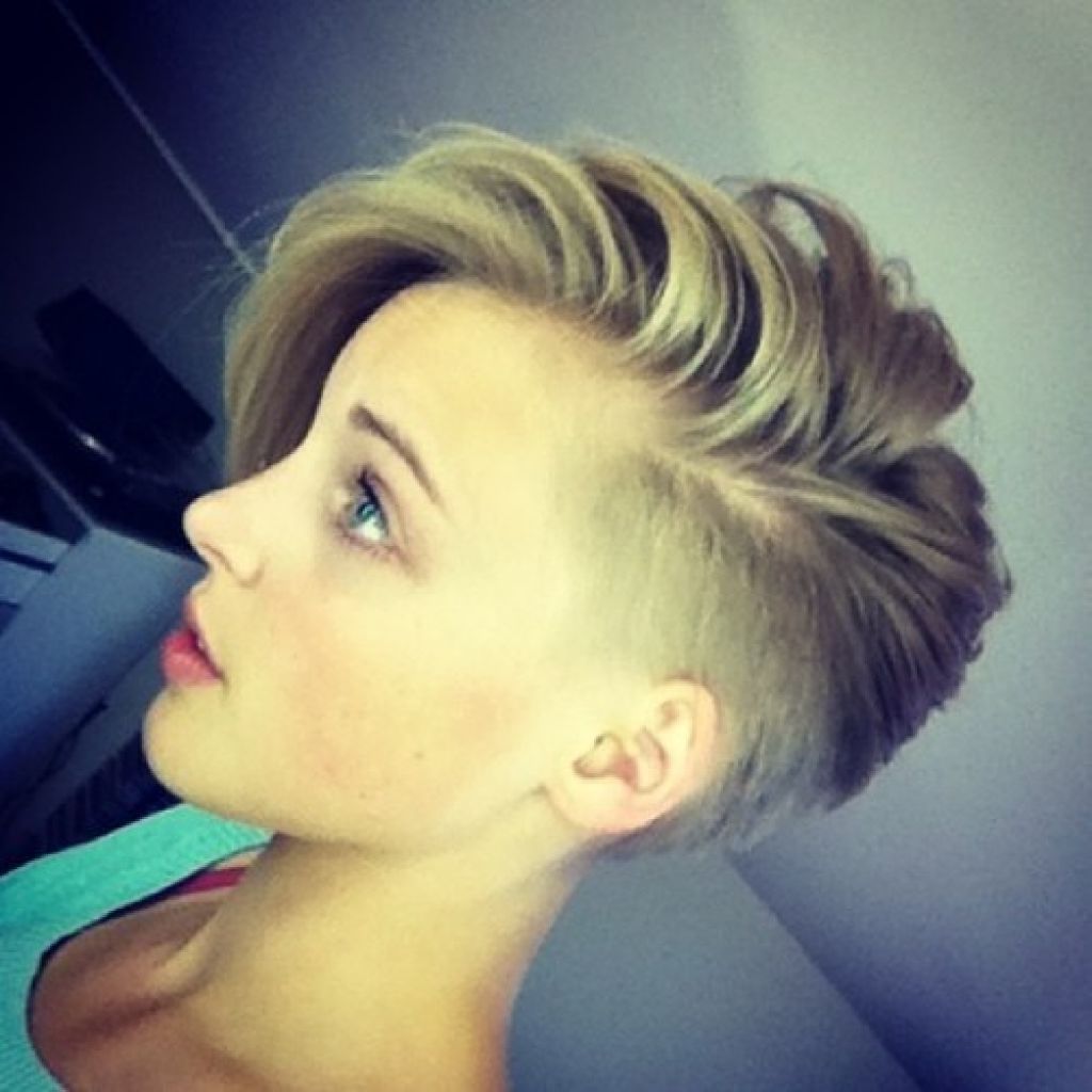 Short Shaved Hairstyles For Women | Hair & Nails | Pinterest | Hair Inside Short Hairstyles With Shaved Side (Photo 1 of 25)
