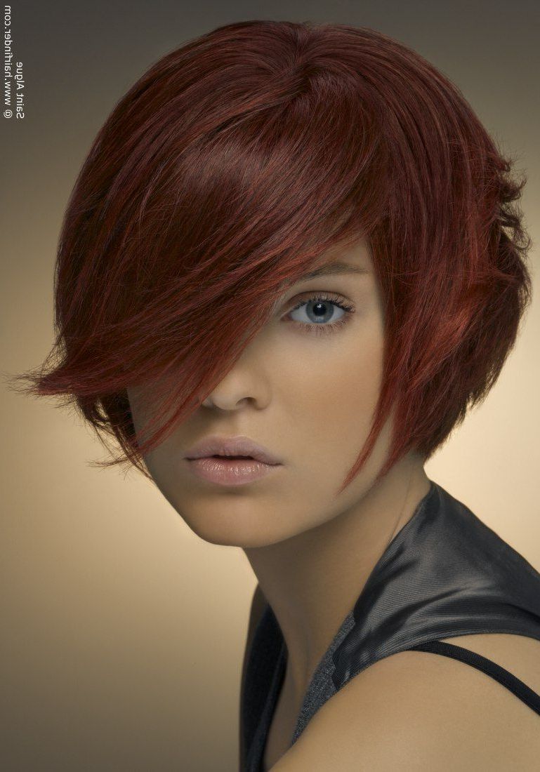 Short Stacked Bob – Like The Bangs, Tho Not As Dramatic Throughout Dramatic Short Hairstyles (View 20 of 25)