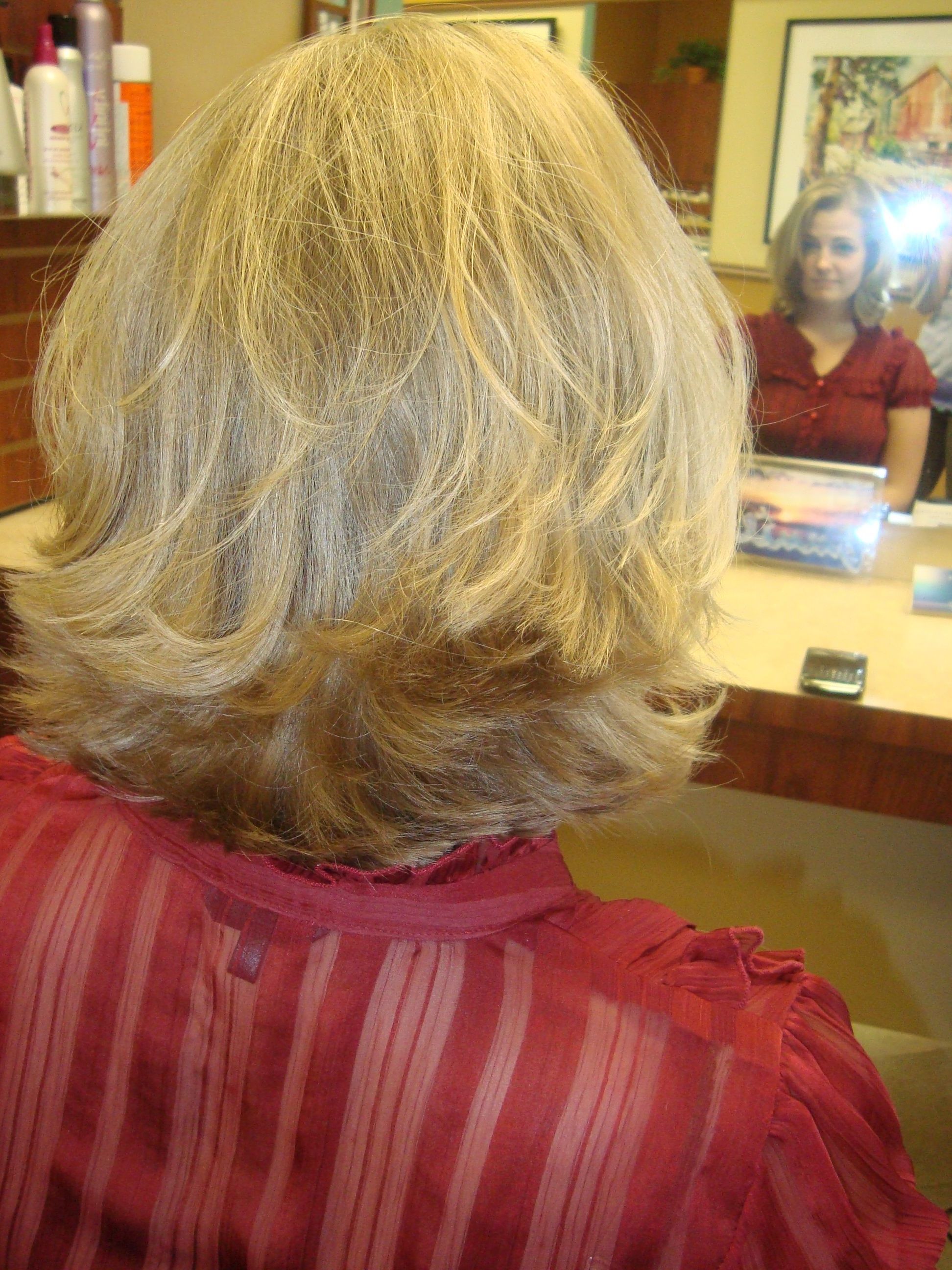 Short, Thick, And Blonde Flipped Hair, Low Maintenance And Cute In Flipped Short Hairstyles (View 4 of 25)