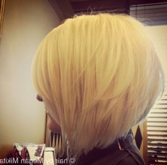 Stacked Bob Haircut For Blonde Hair – Popular Haircuts Intended For Stacked Blonde Balayage Bob Hairstyles (Photo 25 of 25)