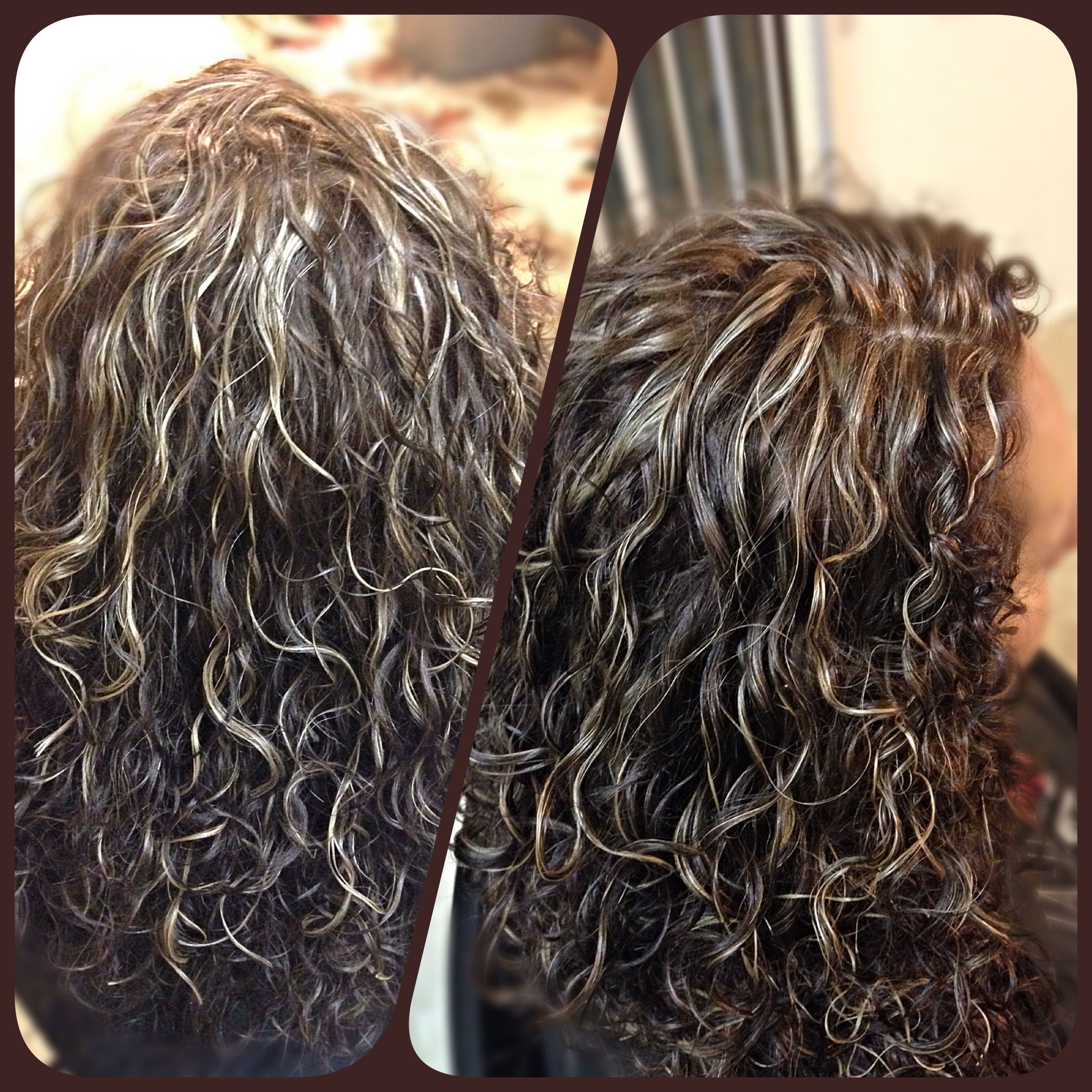 Subtle Blonde+caramel Highlights Med Brown Hair Color Naturally Throughout Brown Curly Hairstyles With Highlights (Photo 23 of 25)