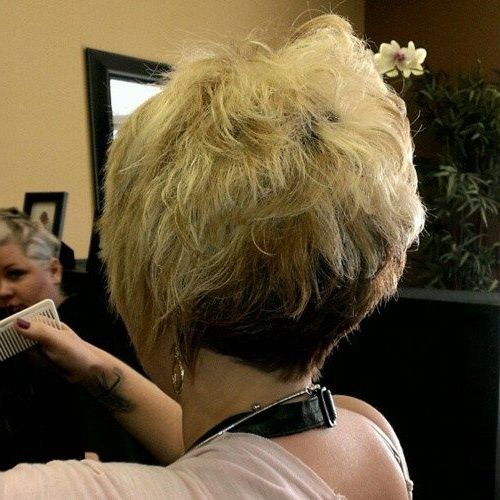 The Full Stack: 50 Hottest Stacked Haircuts | Pinterest | Pixie Bob Regarding Two Tone Stacked Pixie Bob Haircuts (View 5 of 25)