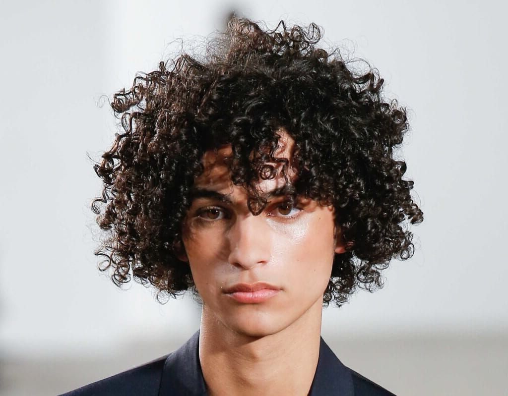 The Top Curly Hairstyles From The Men's Runway Pertaining To Natural Textured Curly Hairstyles (View 11 of 25)