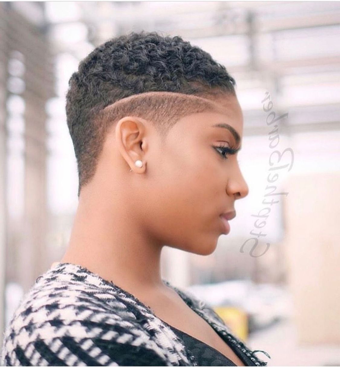 There's Just Something About Adding A Part! | Cool Cuts. In 2018 Throughout Short Hairstyles For Natural Black Hair (Photo 15 of 25)