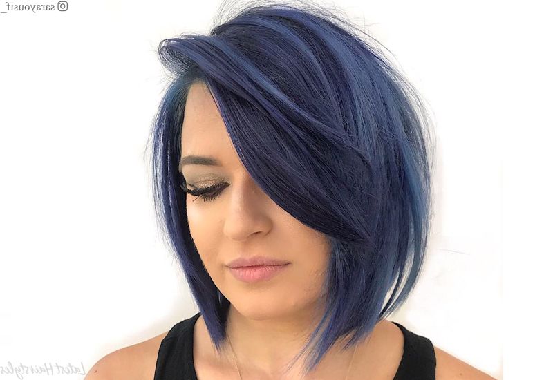 Top 15 Side Part Bob Haircuts Trending In 2018 Regarding Side Parted Asymmetrical Gray Bob Hairstyles (View 3 of 25)