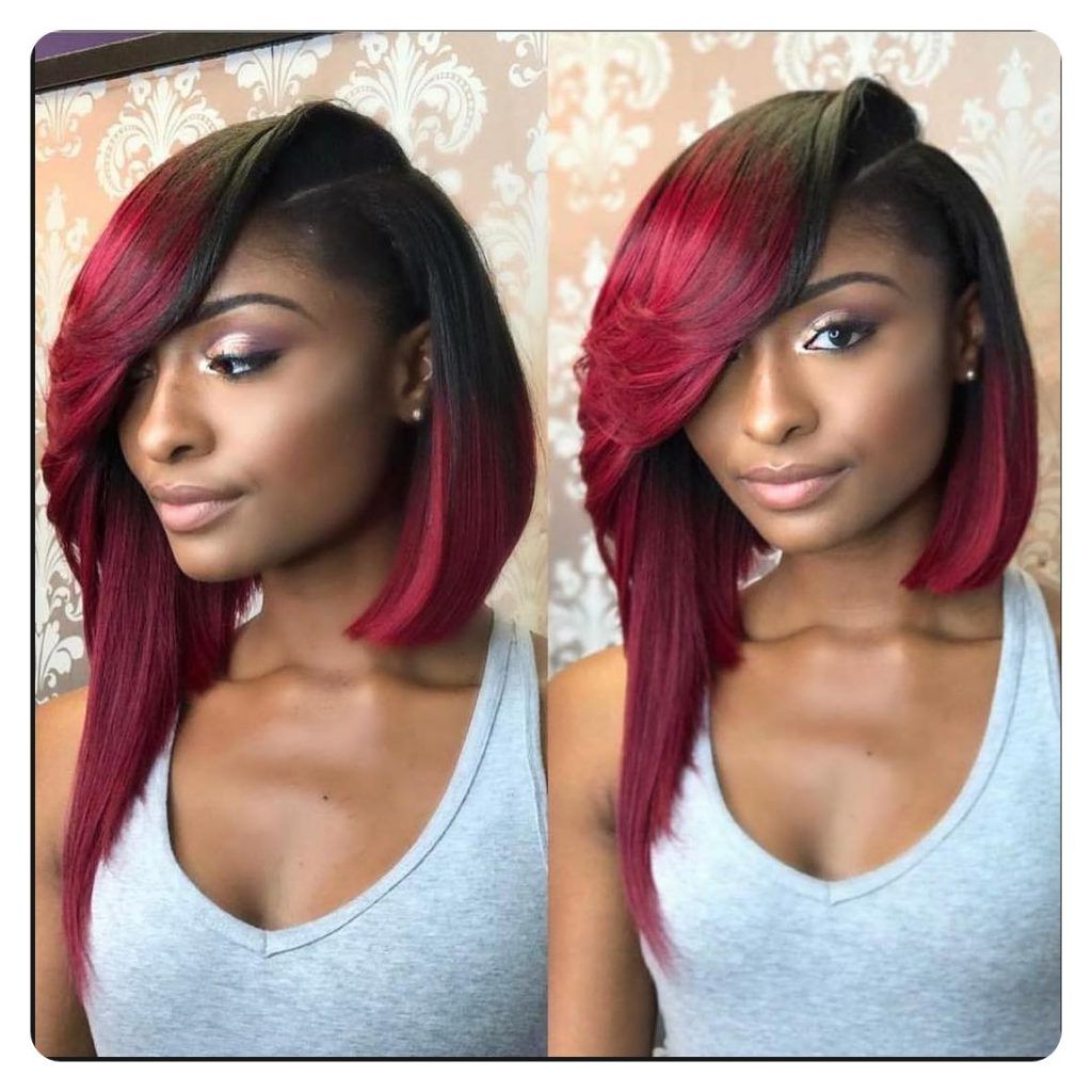 Top 20 Hair Color Ideas For Black Women 2018. Within Short Hairstyles With Color For Black Women (Photo 14 of 25)